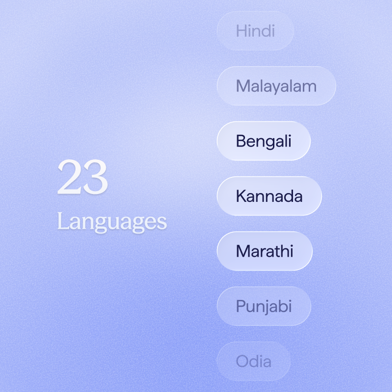 23 language support